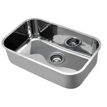Cuba de Embutir n.2 Docol Invicta 56x34x18 cm em Aço Inox Alto Brilho com Válvula 4.1/2" Cuba de Embutir n.2 Docol Invicta 56x34x18 cm em Aço Inox Alto Brilho com Válvula 4.1/2"