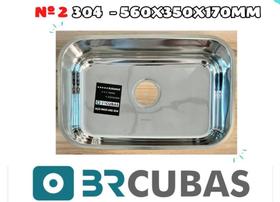 Cuba de Embutir Nº2 BR CUBAS (Aço Inox 304)