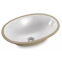 Cuba de Embutir Oval 40x30cm Branca L5917 Universal Cuba de Embutir Oval 40x30cm Branca L5917 Universal