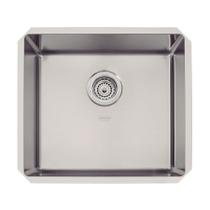 Cuba de embutir Tramontina Design Collection Quadrum Undermount Aço Inox Scotch Brite 40 U 40x40 cm