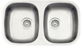 Cuba de embutir Tramontina Isis 2C 34 BL em Aço Inox Acetinado 77x45 cm Cuba de embutir Tramontina Isis 2C 34 BL em Aço Inox Acetinado 77x45 cm