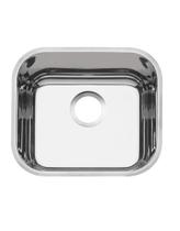 CUBA DE EMBUTIR TRAMONTINA LAVINIA 40 BL - PERFECTA Nº 0 (POLIDA) - 40 X 34 CM - C/ VALVULA E SIFÃO