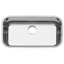 Cuba de embutir tramontina lavinia 56 bl em aco inox alto brilho 56x34cm 94024206