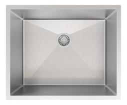 Cuba De Inox 50X40 Pia Embutida Quadrada Reta Luxo