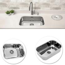 Cuba de Inox N1 46cm X 30cm X 14cm (profundidade)