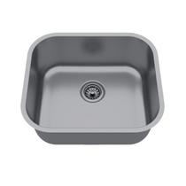 Cuba de Inox para Cozinha N3 40x34x11cm com Válvula Ghel Plus Cinza Ghelplus