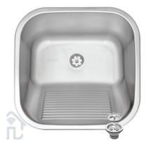 Cuba de Inox para Tanque Lavanderia 40x40 Tramontina 25L Fosco Acetinado Embutir ou sobrepor