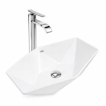 Cuba De Louça Cerâmica Sobrepor Apoio Banheiro Pia 57x37 Cm Cuba De Louça Cerâmica Sobrepor Apoio Banheiro Pia 57x37 Cm