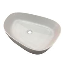 Cuba De Louça Para Banheiro Sobrepor Luxuosa - Cinza Cuba De Louça Para Banheiro Sobrepor Luxuosa - Cinza