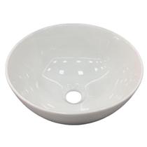 Cuba De Louça Para Banheiro Sobrepor Redonda 30 Cm - Branco