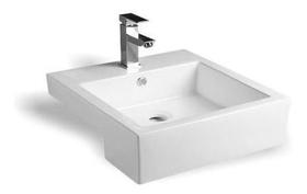 Cuba De Louça Semi Encaixe Branca 41x41cm. + Válvula Click Cuba De Louça Semi Encaixe Branca 41x41cm. + Válvula Click