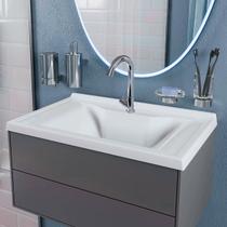 Cuba De Parede Para Banheiro Pia De Apoio Lavabo Branca 45cm Itaparica