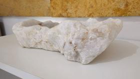 Cuba de pedra natural quartzo cristal leitoso
