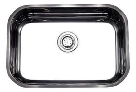Cuba De Pia De Cozinha 56x34cm Inox 430 Polida C/ Válvula