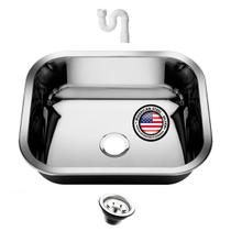 Cuba de Pia em Aço Inox 430 - 40x34x17 cm - American Steel