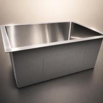 Cuba De Pia Gourmet Inox 201 Quadrada 50X40x22cm Profunda Para Cozinha Cuba De Pia Gourmet Inox 201 Quadrada 50X40x22cm Profunda Para Cozinha