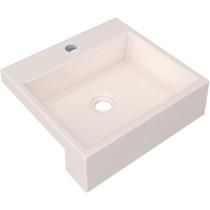 Cuba De Semi Encaixe C01 Quadrada Para Banheiro Xq395 Bege Cuba De Semi Encaixe C01 Quadrada Para Banheiro Xq395 Bege