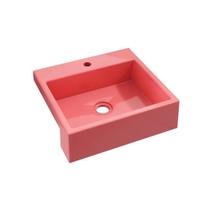 Cuba De Semi-Encaixe P/Banheiro XQ395 Quadrada Colorida Cuba De Semi-Encaixe P/Banheiro XQ395 Quadrada Colorida