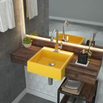 Cuba de Semi Encaixe para Banheiro Xq355 Quadrada Compace Cuba de Semi Encaixe para Banheiro Xq355 Quadrada Compace