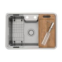 Cuba De Sobrepor DocolMassima Com Acessórios Docol 68x48cm - DOCOL INOX