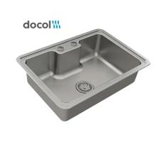 Cuba De Sobrepor E Embutir Docol Massima 64x44 Aço Inox Escovado 01611516