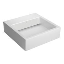 Cuba de Sobrepor Lavatório Quadrada com Válvula Oculta 46X46cm Branco - L.86S.17 Cuba de Sobrepor Lavatório Quadrada com Válvula Oculta 46X46cm Branco - L.86S.17