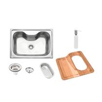 Cuba De Sobrepor Morgana Em Aço Inox Acetinado 69x49 Cm - Tramontina Cuba De Sobrepor Morgana Em Aço Inox Acetinado 69x49 Cm - Tramontina