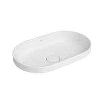 Cuba De Sobrepor Oval Slim 30x50x13cm Branco L.24050.17 - Deca