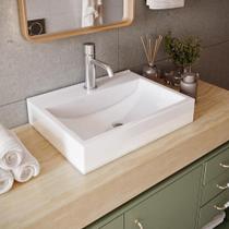 Cuba De Sobrepor Pia Lavabo Banheiro Apoio 40 X 30cm Ágata Acabamento Brilhante Cuba De Sobrepor Pia Lavabo Banheiro Apoio 40 X 30cm Ágata Acabamento Brilhante