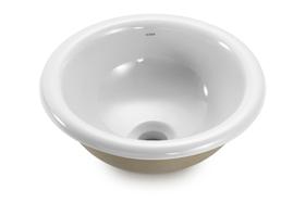 Cuba De Sobrepor Redonda 32cm Il62+ Válvula S/ Ladrão+ Sifão