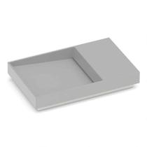 Cuba de Sobrepor Retangular Com Mesa Dash Horizon 60x38cm Stone Roca Cuba de Sobrepor Retangular Com Mesa Dash Horizon 60x38cm Stone Roca