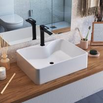 Cuba de Sobrepor Retangular Para Banheiro e Lavabo C002 Placa&Ponto Cuba de Sobrepor Retangular Para Banheiro e Lavabo C002 Placa&Ponto