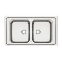 Cuba de Sobrepor Tramontina Marea Deep 2C 34 em Aço Inox Acetinado 86 x 50 cm Outlet Cuba de Sobrepor Tramontina Marea Deep 2C 34 em Aço Inox Acetinado 86 x 50 cm Outlet