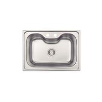 Cuba de Sobrepor Tramontina Morgana 60 FX em Aço Inox com Acabamento Escovado 69 x 49 cm com Válvula Cuba de Sobrepor Tramontina Morgana 60 FX em Aço Inox com Acabamento Escovado 69 x 49 cm com Válvula