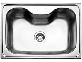 Cuba de sobrepor tramontina morgana inox 69x49cm c válvula dosador de sabão tábua e cesto