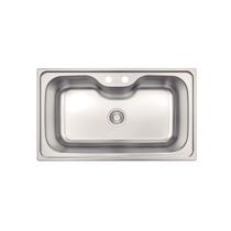 Cuba de Sobrepor Tramontina Morgana Maxi 78 FX em Aço Inox com Acabamento Escovado com Válvula 86x50 cm Cuba de Sobrepor Tramontina Morgana Maxi 78 FX em Aço Inox com Acabamento Escovado com Válvula 86x50 cm