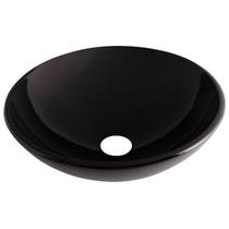 Cuba de Vidro 31cm sem Válvula Jaspe Astra Preto