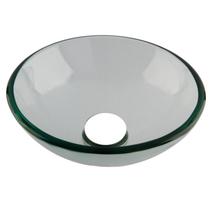 Cuba de Vidro 31cm sem Válvula Morion Astra Transparente Cuba de Vidro 31cm sem Válvula Morion Astra Transparente