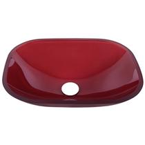 Cuba de Vidro 31cm X 12cm sem Válvula Rubi Astra Vermelho