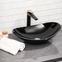 Cuba de Vidro 8 mm para Banheiros e Lavabos De Apoio - Oval