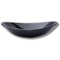 Cuba de Vidro Banheiro Lavabo Oval Canoa 47,5cm - Modelo de Apoio 8mm