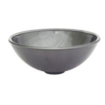 Cuba de Vidro Grafite Redonda Lisa de Sobrepor para Banheiro - Prismatic