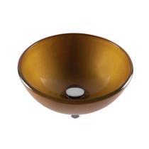 Cuba De Vidro Jaspe Banheiro 31cm Astra Ouro