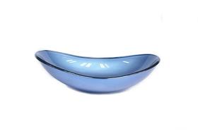 Cuba de vidro oval 47cm azul Cuba de vidro oval 47cm azul