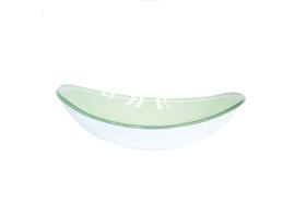 Cuba de vidro oval 47cm branca Cuba de vidro oval 47cm branca