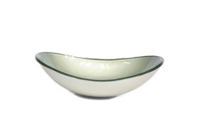 Cuba De Vidro Oval 47Cm Champanhe