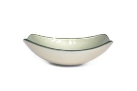 Cuba De Vidro Oval Chanfrada 51Cm Champanhe