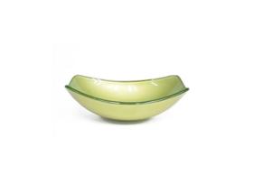 Cuba de vidro oval chanfrada 51cm