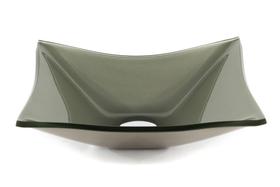 Cuba De Vidro P/ Banheiro Lavabo Retangular + Válvula Click