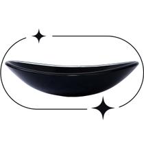 Cuba de vidro para banheiro e lavabo oval canoa 47,5cm - cores brilhantes